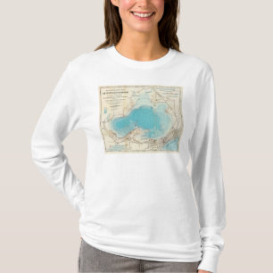 Hydrographic map Lake Mendota T-Shirt