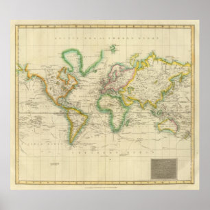 Hydrographical chart of the World