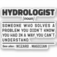 Hydrologist Noun Science Lover Student Graduation 