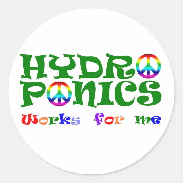 HydroNics Classic Round Sticker (Front)