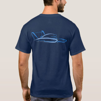 Hydroplane 01 Blues on Navy Blue Back T-Shirt