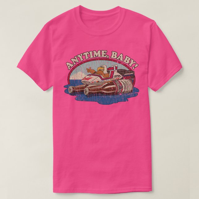 Hydroplane AnytimeBabyEagle Power Boat Racing 1986 T-Shirt (Design Front)