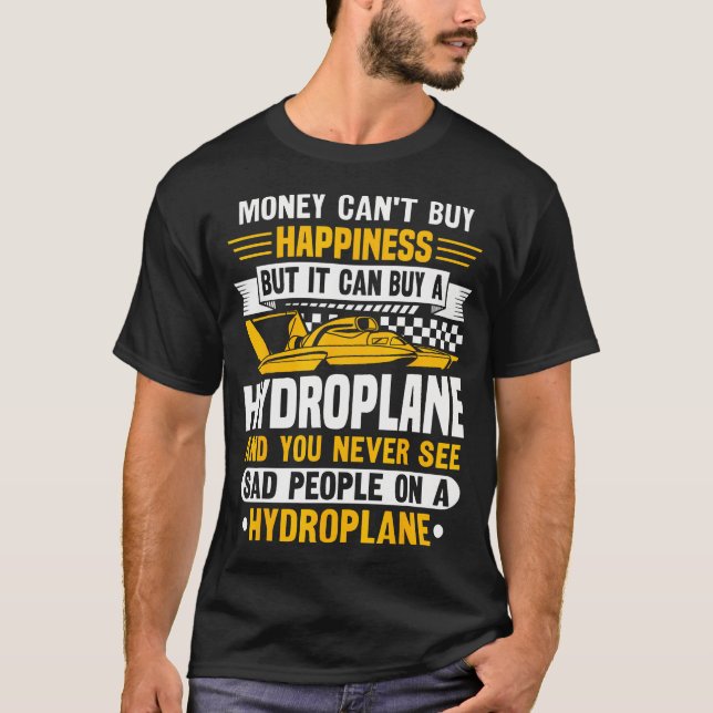 Hydroplane Boat Racing Design For A Hydroplane Lov T-Shirt (Front)