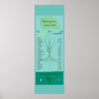 Hydroponic Plant PH Poster , 12" x 36"