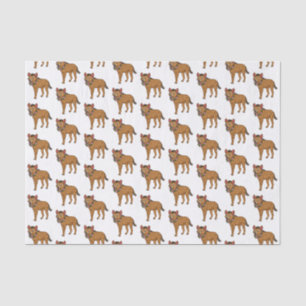 Hyena and flowers cartoon illustration tissue paper