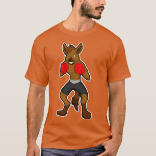 Hyena At Boxing With Boxing Gloves  T-Shirt