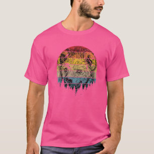 Hyena Chow Chow Boys Girls Vintage Retro T-Shirt
