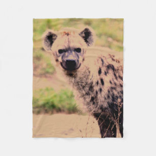 hyena fleece blanket