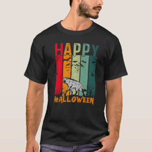 Hyena Girls Boys Retro Style Halloween Dinner Par T-Shirt