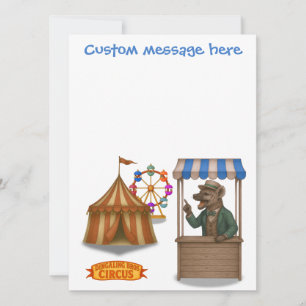 Hyena hawker. Add your own message. Card