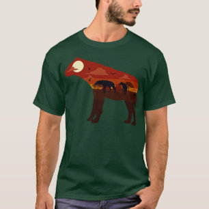 Hyena Hyenas Africa Desert Savanna Illustration  T-Shirt