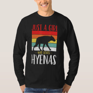 Hyena Just A Girl Who Loves Hyenas Retro T-Shirt