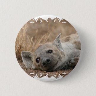Hyena Picture Round Pin