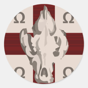 Hyena Shield Classic Round Sticker