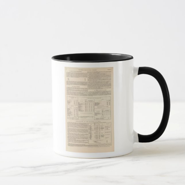 Hyetographic or Rain Map of the World continued Mug (Right)
