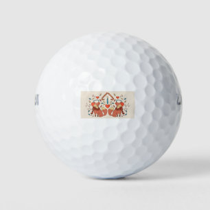 Hygee Christmas Fox Golf Balls