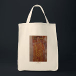 Hygeia by Gustav Klimt Tote Bag<br><div class="desc">“ Hygeia “ by Gustav Klimt is an exotic Art Nouveau painting of a woman with a golden snake coiled around her arm</div>