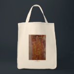 Hygeia by Gustav Klimt Tote Bag<br><div class="desc">“ Hygeia “ by Gustav Klimt is an exotic Art Nouveau painting of a woman with a golden snake coiled around her arm</div>