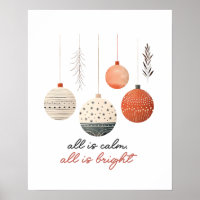 Hygge Baubles All is Calm All is Bright