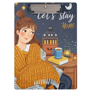Hygge Cosy Candlelight Night Celebrate  Clipboard