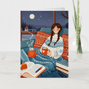 Hygge Cosy Night _ Celebrate cosy nights Foil Greeting Card