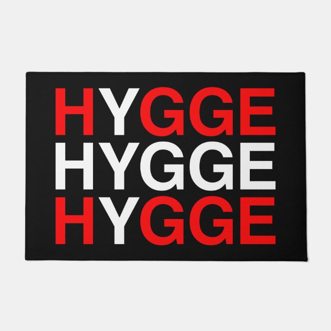 HYGGE Danish Flag Doormat (Front)