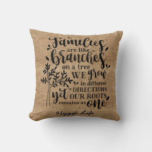 Hygge Decor - Love of Family Like Branches of Tree Cushion