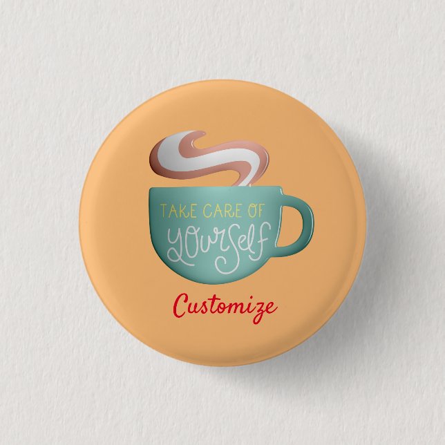 Hygge Drink Self-Care Thunder_Cove  3 Cm Round Badge (Front)