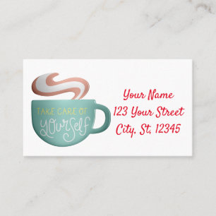Hygge Drink Self-Care Thunder_Cove Business Card