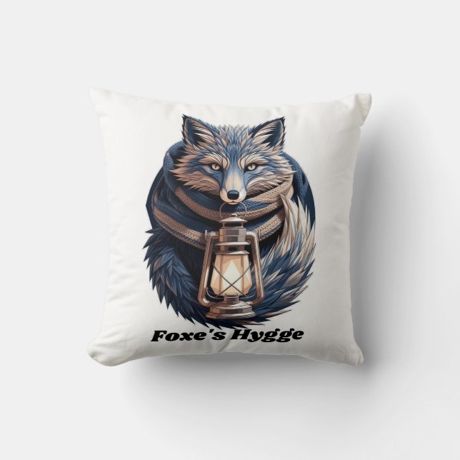 Hygge Ember Fox T-Shirt | Outsmarted Winter Cushion (Front)