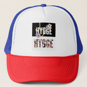 HYGGE Floral T-Shirt – Cosy Nordic Aesthetic with Trucker Hat