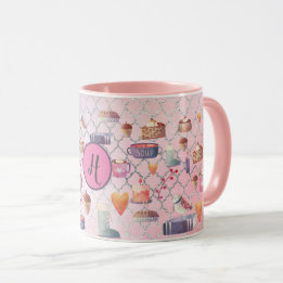Hygge Mugs Cosy Life Personalised Folkart Pink