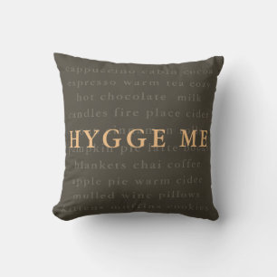 Hygge pillow with all things cosy