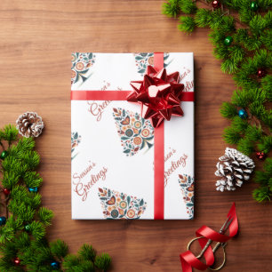  Hygge Scandinavian Minimalist Christmas  Wrapping Paper