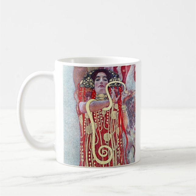 Hygieia by Gustav Klimt  Coffee Mug (Left)