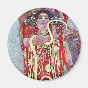 Hygieia by Gustav Klimt Magnet