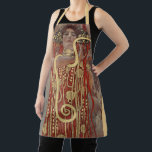 Hygieia by Gustav Klimt, Vintage Art Nouveau Apron<br><div class="desc">Hygieia (c. 1901) by Gustav Klimt is a vintage Victorian Era Symbolism painting featuring the Greek goddess of hygiene, health, cleanliness, and sanitation along with the Aesculapian snake around her arm and the cup of Lethe in her hand. Hygieia is part of one of three paintings known as “The Faculty...</div>