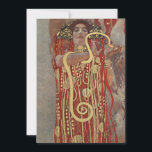 Hygieia by Gustav Klimt, Vintage Art Nouveau Invitation<br><div class="desc">Hygieia (c. 1901) by Gustav Klimt is a vintage Victorian Era Symbolism painting featuring the Greek goddess of hygiene, health, cleanliness, and sanitation along with the Aesculapian snake around her arm and the cup of Lethe in her hand. Hygieia is part of one of three paintings known as “The Faculty...</div>