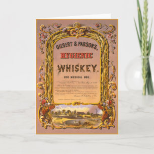 Hygienic Whiskey: 1860 - Greeting Card