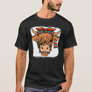 Hyland Cow Country Animal Livestock Cows Rustic T-Shirt