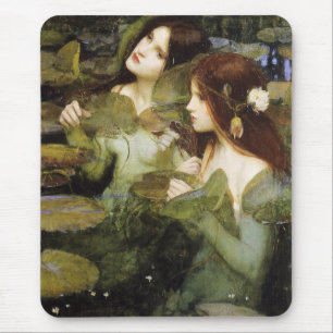 Hylas and the Nymphs detail by John W. Waterhouse Mouse Pad