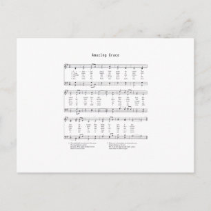Hymn - Amazing Grace Postcard