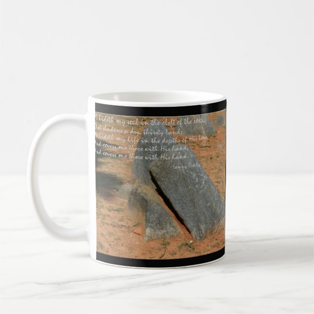 Hymn by Fannie Crosby He hideth my soul Coffee Mug (Left)