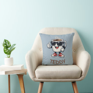 Hyped Up Coffee Cup Cushion