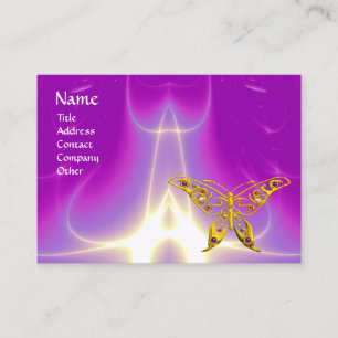 HYPER BUTTERFLY Pink,Purple,Violet Light Wave Business Card