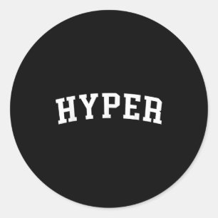 Hyper classic round sticker