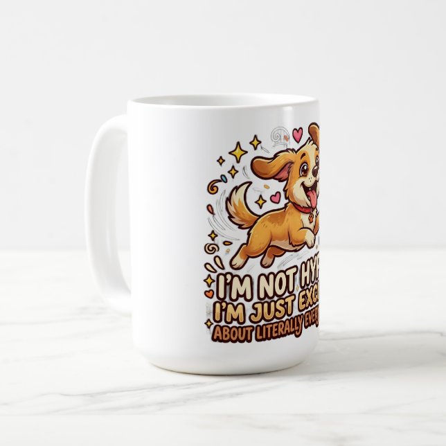 Hyper Dog Coffee Mug (Front Left)