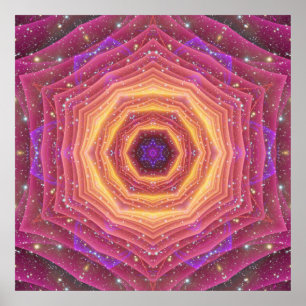 Hyper Gate Mandala Poster