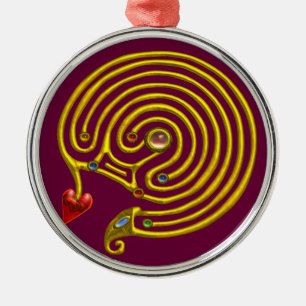 HYPER LABYRINTH purple Metal Tree Decoration