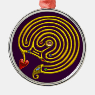 HYPER LABYRINTH purple Metal Tree Decoration